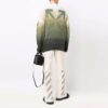 Jersey de lana de manga larga con cuello redondo y efecto degradado para hombre de Off-White, corte holgado, multicolor