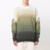 Jersey de lana de manga larga con cuello redondo y efecto degradado para hombre de Off-White, corte holgado, multicolor