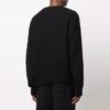 Jersey de lana de manga larga con estampado de flechas y logotipo Off-White para hombre, colección FW21, negro
