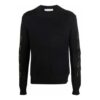 Jersey de lana de manga larga con patrón de intarsia Off-White para hombre, colección Otoño-Invierno 2021, negro