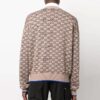 Jersey de lana de punto acanalado con estampado de logotipo Off-White para hombre, versión beige