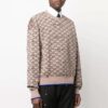 Jersey de lana de punto acanalado con estampado de logotipo Off-White para hombre, versión beige