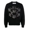 Jersey de lana de punto con estampado de flechas en 3D de Off-White para hombre, colección Otoño-Invierno 2021, corte holgado, negro