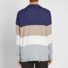 Jersey de lana multicolor con cuello redondo