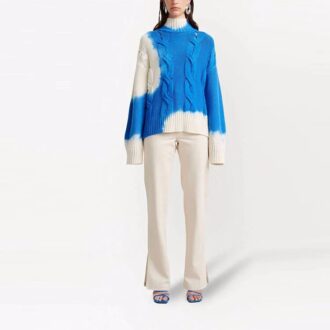 Jersey de lana Off-White «Azul y blanco»