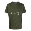 Jersey de manga corta con estampado de logotipo SS21, pantalones cortos holgados, verde