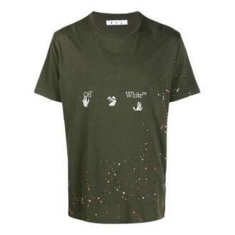 Jersey de manga corta con estampado de logotipo SS21, pantalones cortos holgados, verde Jersey de manga corta con estampado de logotipo SS21, pantalones cortos holgados, verde