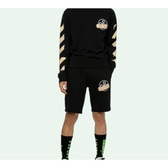 Jersey de manga larga con cuello redondo y logotipo para hombre Tape Arrow Jersey de manga larga con cuello redondo y logotipo para hombre Tape Arrow