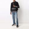 Jersey de manga larga con estampado de logotipo FW21 Negro