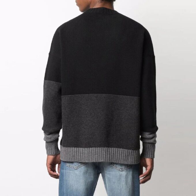 Jersey de manga larga con estampado de logotipo FW21 Negro