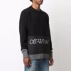 Jersey de manga larga con estampado de logotipo FW21 Negro