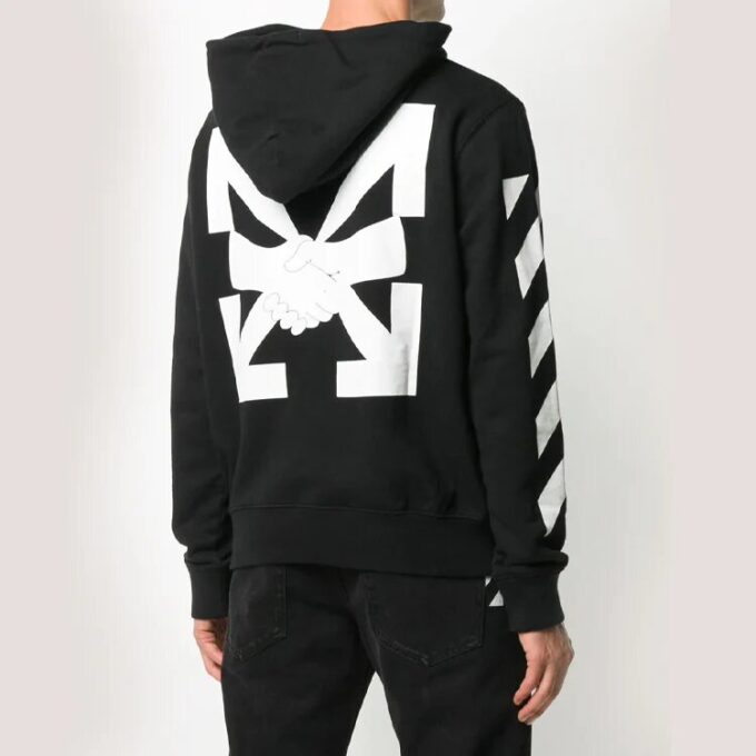 Jersey de manga larga con logo para hombre y rayas diagonales