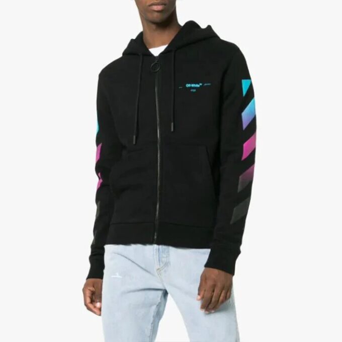 Jersey de manga larga para hombre con diseño de flechas degradadas