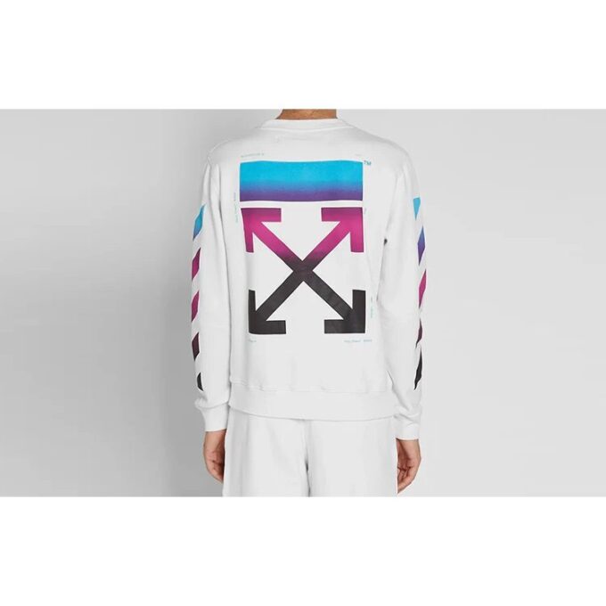 Jersey de manga larga para hombre con diseño de flechas degradadas