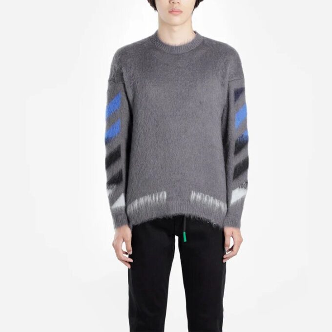 Jersey de mohair Arrow para hombre, gris, FW19