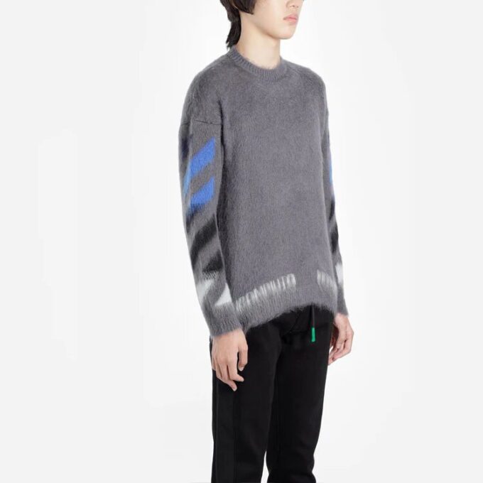 Jersey de mohair Arrow para hombre, gris, FW19