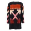 Jersey de mohair con degradado geométrico Off-White Negro