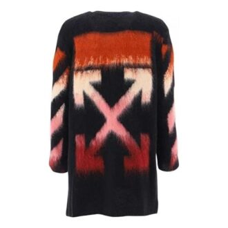 Jersey de mohair con degradado geométrico Off-White Negro