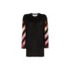 Jersey de mohair con degradado geométrico Off-White Negro
