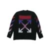 Jersey de mohair degradado para hombre, negro