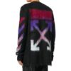 Jersey de mohair degradado para hombre, negro