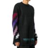 Jersey de mohair degradado para hombre, negro
