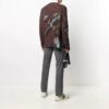 Jersey de punto acanalado bordado para hombre de Off-White, de lana, color marrón