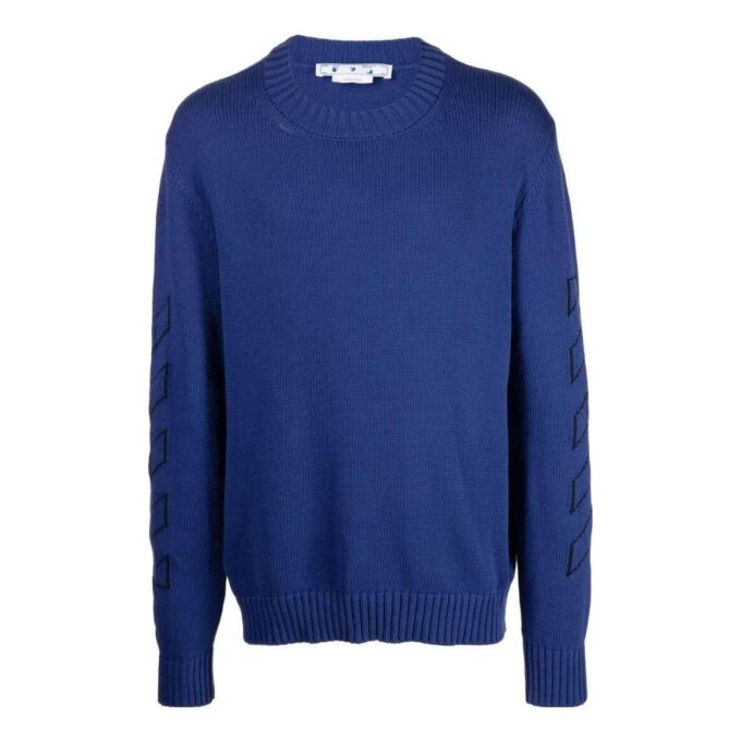 Jersey de punto con intarsia del logotipo en damero