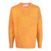 Jersey de punto con intarsia del logotipo en damero