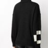 Jersey de punto con logotipo Off-White Negro