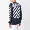 Jersey de punto Off-White para hombre, negro
