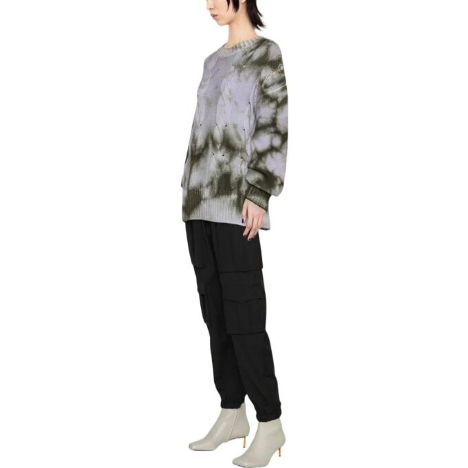 Jersey de punto trenzado con estampado tie-dye de Off-White «Grey Green»