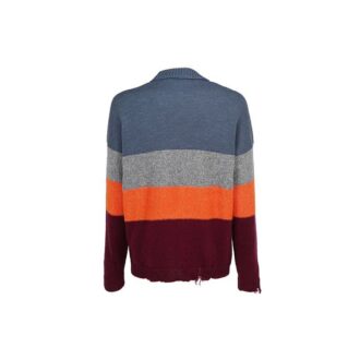Jersey de rayas multicolor para hombre Multicolor