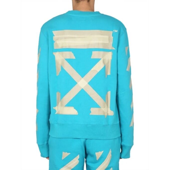 Jersey estampado con flechas para hombre, azul