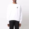 Jersey holgado con estampado de flechas y logotipo de Off-White para hombre, blanco