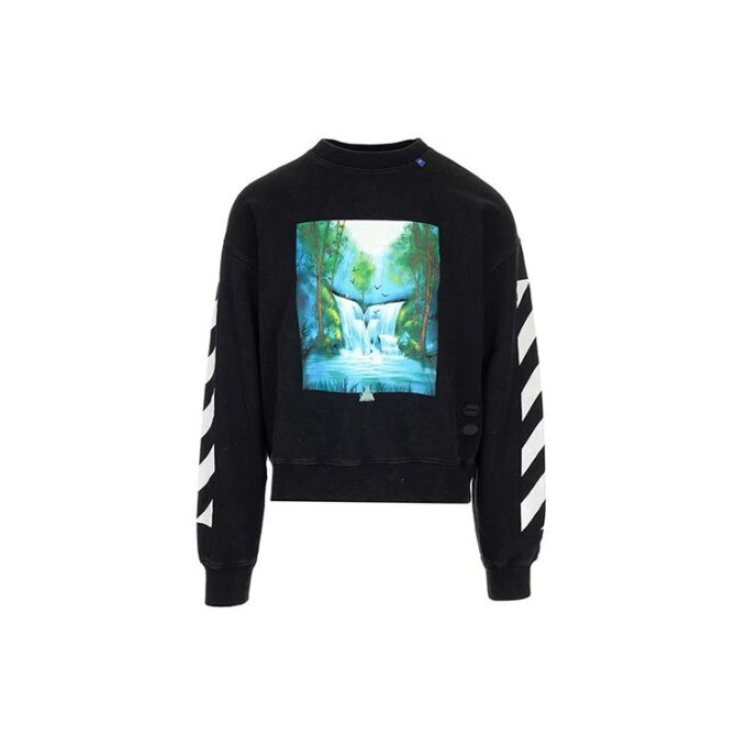 Jersey holgado con estampado negro de Off-White para hombre