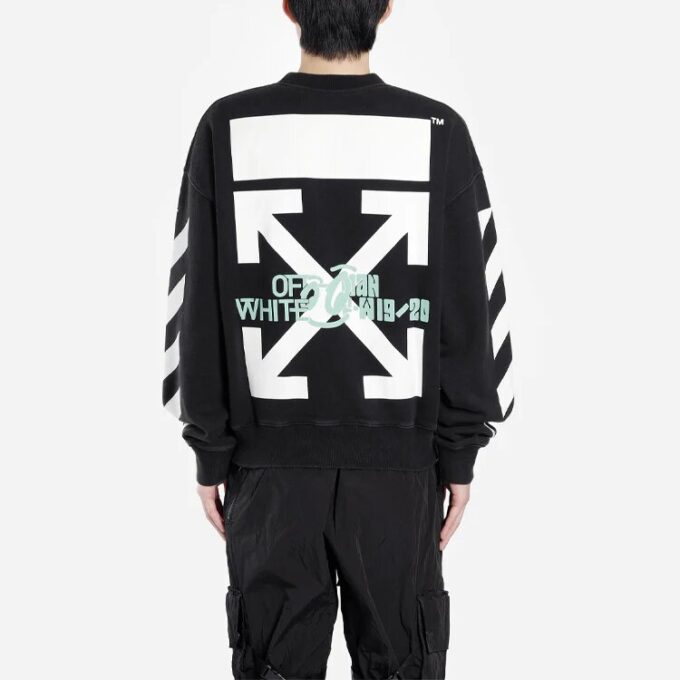 Jersey holgado con estampado negro de Off-White para hombre
