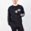 Jersey holgado de cuello redondo para hombre de Off-White con estampado en negro