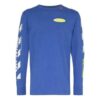 Jersey holgado de manga larga con flechas Azul