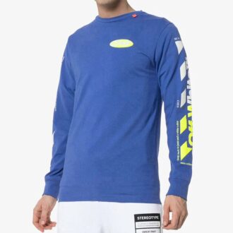 Jersey holgado de manga larga con flechas Azul Jersey holgado de manga larga con flechas Azul