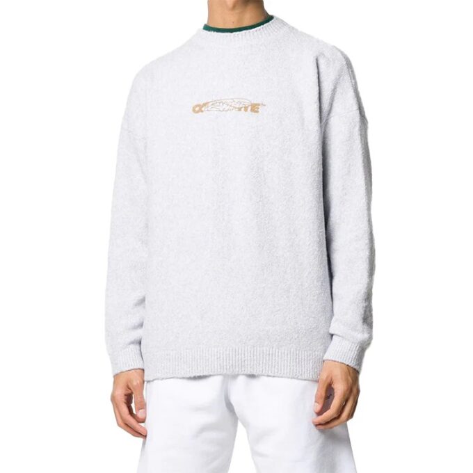 Jersey minimalista con estampado Gris
