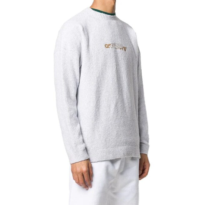 Jersey minimalista con estampado Gris