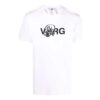 Jersey Off-White x Katsu con estampado cruzado, pantalones cortos y corte holgado, blanco