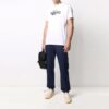 Jersey Off-White x Katsu con estampado cruzado, pantalones cortos y corte holgado, blanco