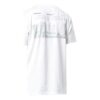 Logotipo en el pecho, estampado en la espalda, pantalones cortos, versión estándar, blanco