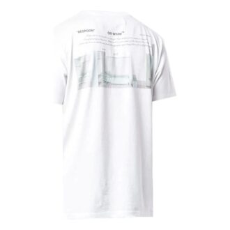 Logotipo en el pecho, estampado en la espalda, pantalones cortos, versión estándar, blanco Logotipo en el pecho, estampado en la espalda, pantalones cortos, versión estándar, blanco