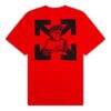 Logotipo en la espalda, cuello redondo, pantalones cortos, rojo