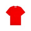 Logotipo en la espalda, cuello redondo, pantalones cortos, rojo