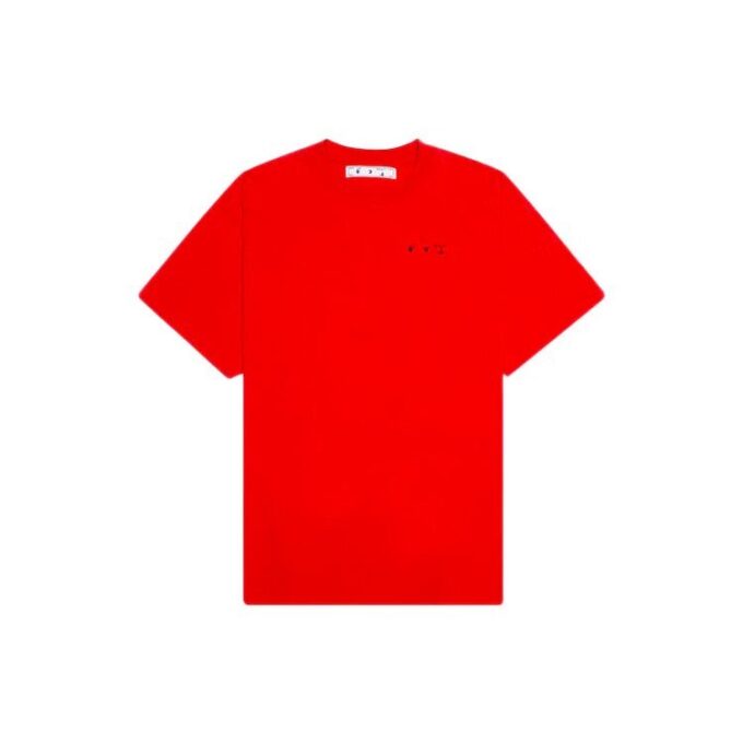 Logotipo en la espalda, cuello redondo, pantalones cortos, rojo