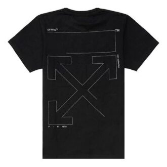 Logotipo en la espalda, manga corta, logotipo para hombre, corte normal Logotipo en la espalda, manga corta, logotipo para hombre, corte normal